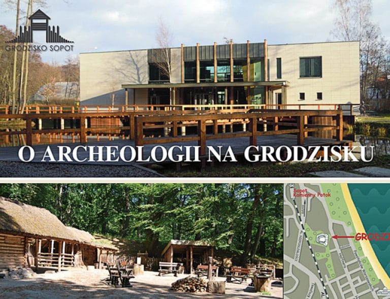 o archeologii na grodzisku grafika