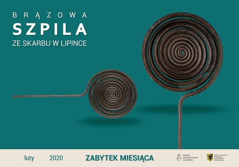Brązowa szpila ze skarbu w Lipince