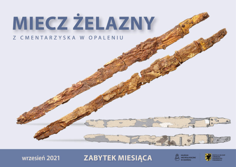 Miecz zelazny z cmentarzyska w Opaleniu plakat